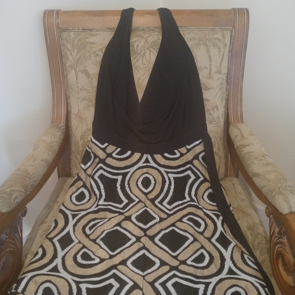 DIANE VON FURSTENBERG Wrap Halter Dress-10 - Picture 3 of 4